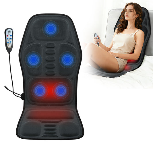Neues Massagegerät mit Nacken- und Rückenmassage, Wärmefunktion, 9 Intensitätsstufen, 9 Modi, elektrisches Massagekissen für Zuhause und Büro, tragbares Multifunktionsgerät, Timer (10, 20, 30 Minuten).