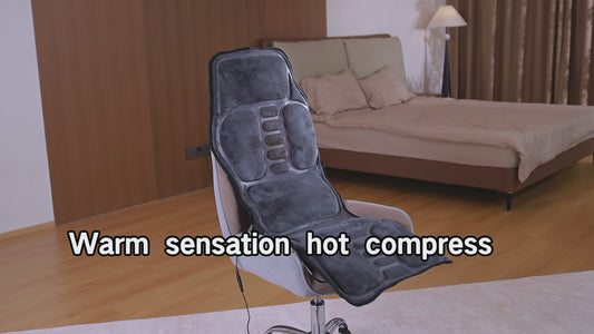 Neues Massagekissen mit Wärme, Nacken- & Rückenmassage, 9 Modi & Intensitäten, tragbar für Zuhause & Büro, mit Timer.